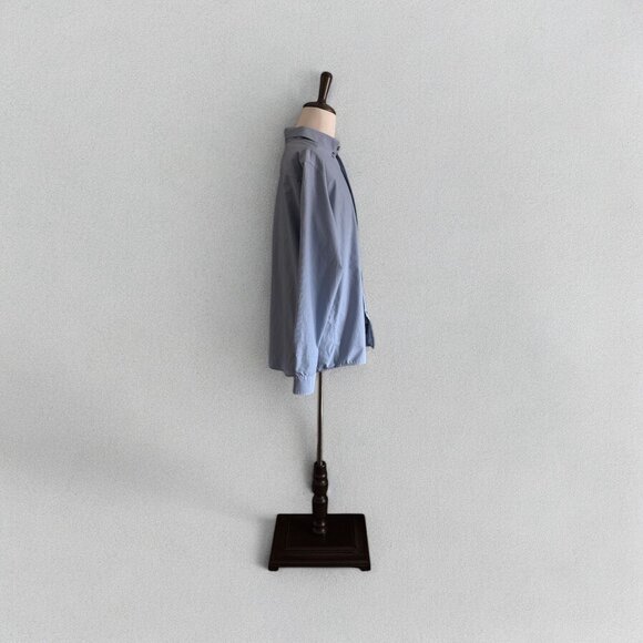 Eddie Bauer Mens Classic Button-Up Shirt TXL Microcheck Long Sleeve Blue READ - Picture 2 of 10